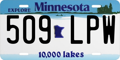 MN license plate 509LPW