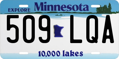MN license plate 509LQA
