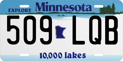 MN license plate 509LQB