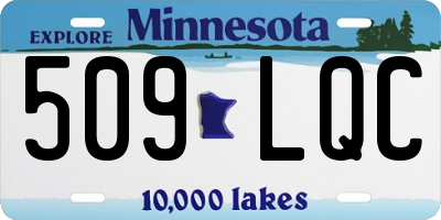 MN license plate 509LQC