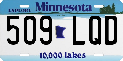 MN license plate 509LQD