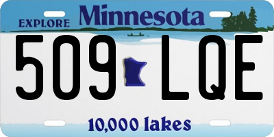 MN license plate 509LQE