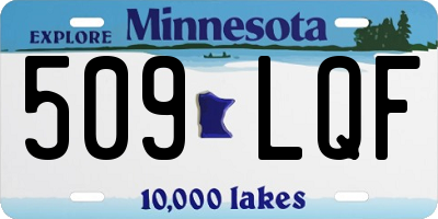 MN license plate 509LQF