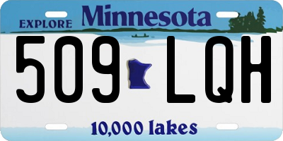 MN license plate 509LQH