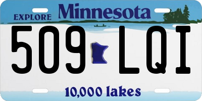MN license plate 509LQI