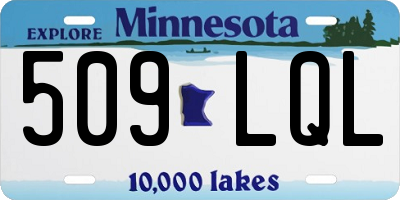 MN license plate 509LQL