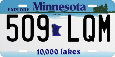 MN license plate 509LQM