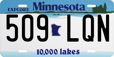 MN license plate 509LQN