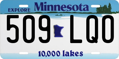 MN license plate 509LQO