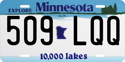 MN license plate 509LQQ