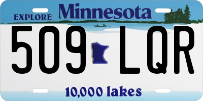 MN license plate 509LQR