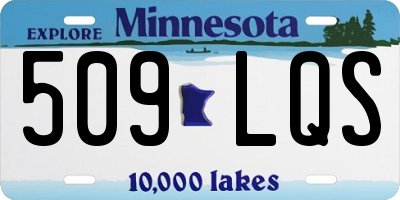 MN license plate 509LQS
