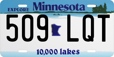MN license plate 509LQT