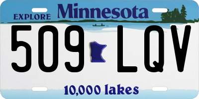 MN license plate 509LQV