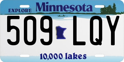 MN license plate 509LQY