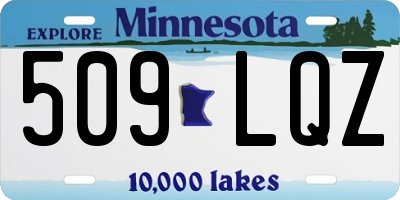MN license plate 509LQZ