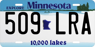 MN license plate 509LRA