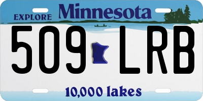MN license plate 509LRB