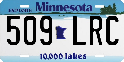 MN license plate 509LRC