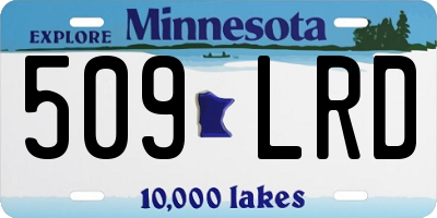 MN license plate 509LRD