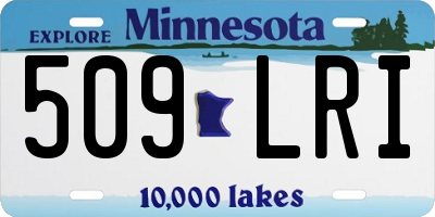 MN license plate 509LRI
