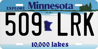 MN license plate 509LRK