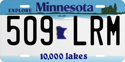 MN license plate 509LRM