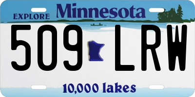 MN license plate 509LRW