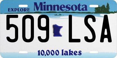 MN license plate 509LSA