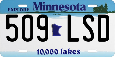 MN license plate 509LSD