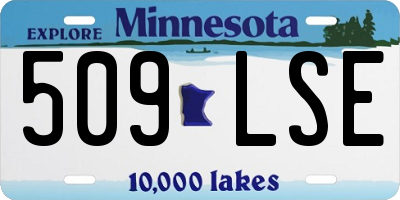 MN license plate 509LSE
