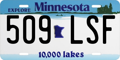 MN license plate 509LSF
