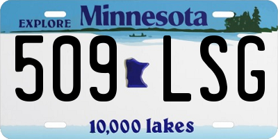 MN license plate 509LSG