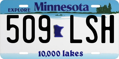 MN license plate 509LSH