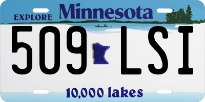 MN license plate 509LSI