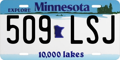 MN license plate 509LSJ