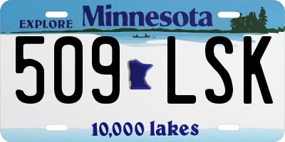 MN license plate 509LSK