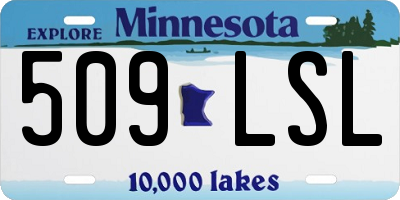 MN license plate 509LSL