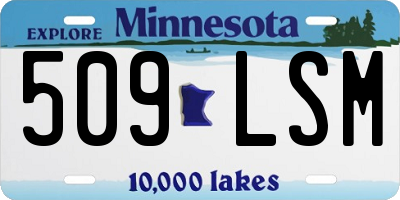 MN license plate 509LSM