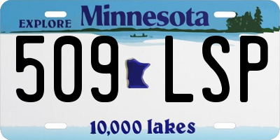 MN license plate 509LSP
