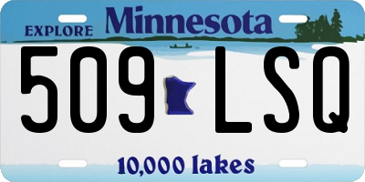 MN license plate 509LSQ