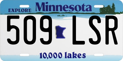 MN license plate 509LSR