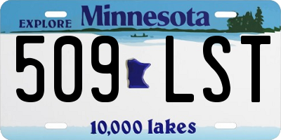 MN license plate 509LST