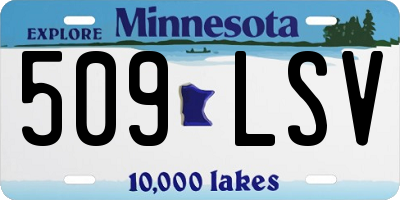 MN license plate 509LSV