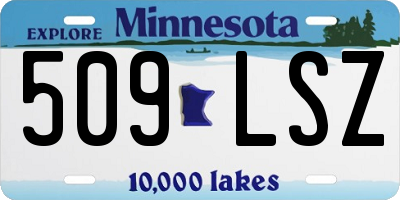 MN license plate 509LSZ