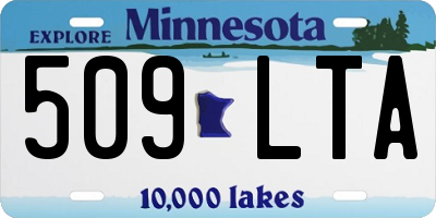 MN license plate 509LTA