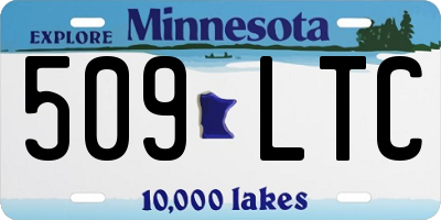 MN license plate 509LTC