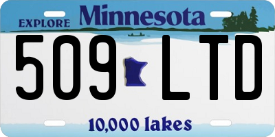 MN license plate 509LTD