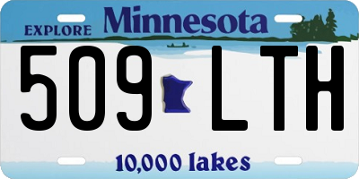 MN license plate 509LTH