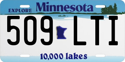 MN license plate 509LTI